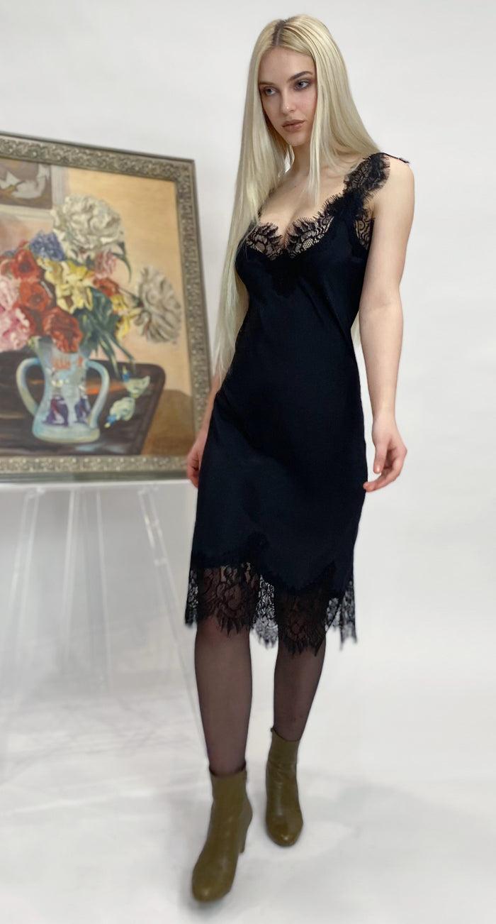 Gold Hawk Megan Coco Dress Slate Grey