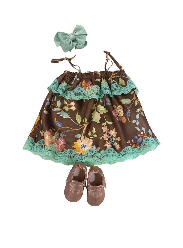 Gold Hawk Mommy & Me Bundle Vintage Floral Sparkle