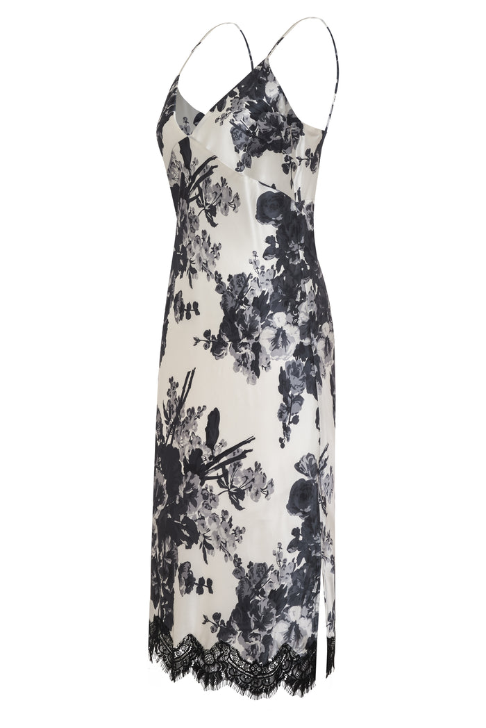 Gold Hawk Napa Chloe Printed Dress Black