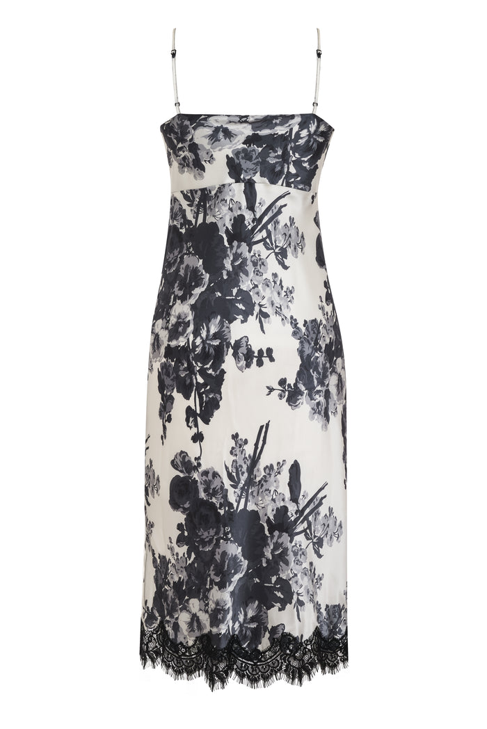 Gold Hawk Napa Chloe Printed Dress Black