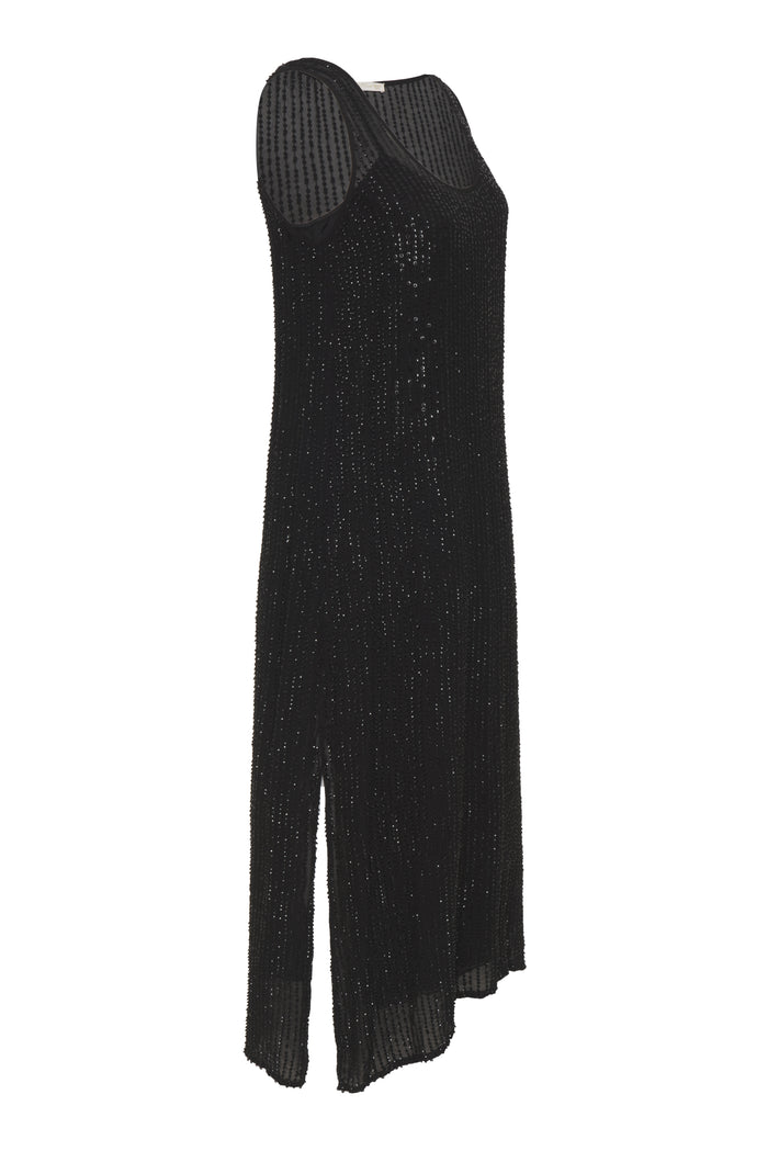 Gold Hawk Now 60% OFF -Liza Sequin Long Tank Dress