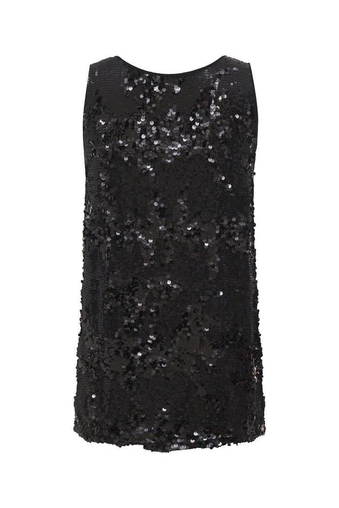 Gold Hawk Now 60% OFF - Liza Sequin Tank