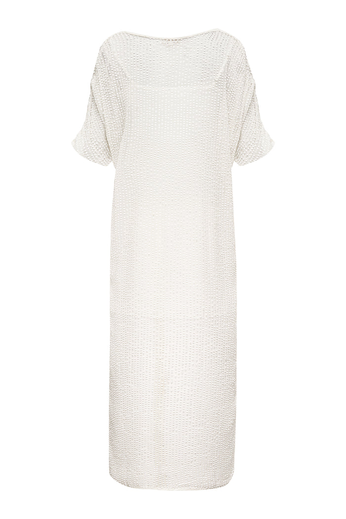 Gold Hawk Now 60% OFF -Liza Sequin Wedge Kaftan