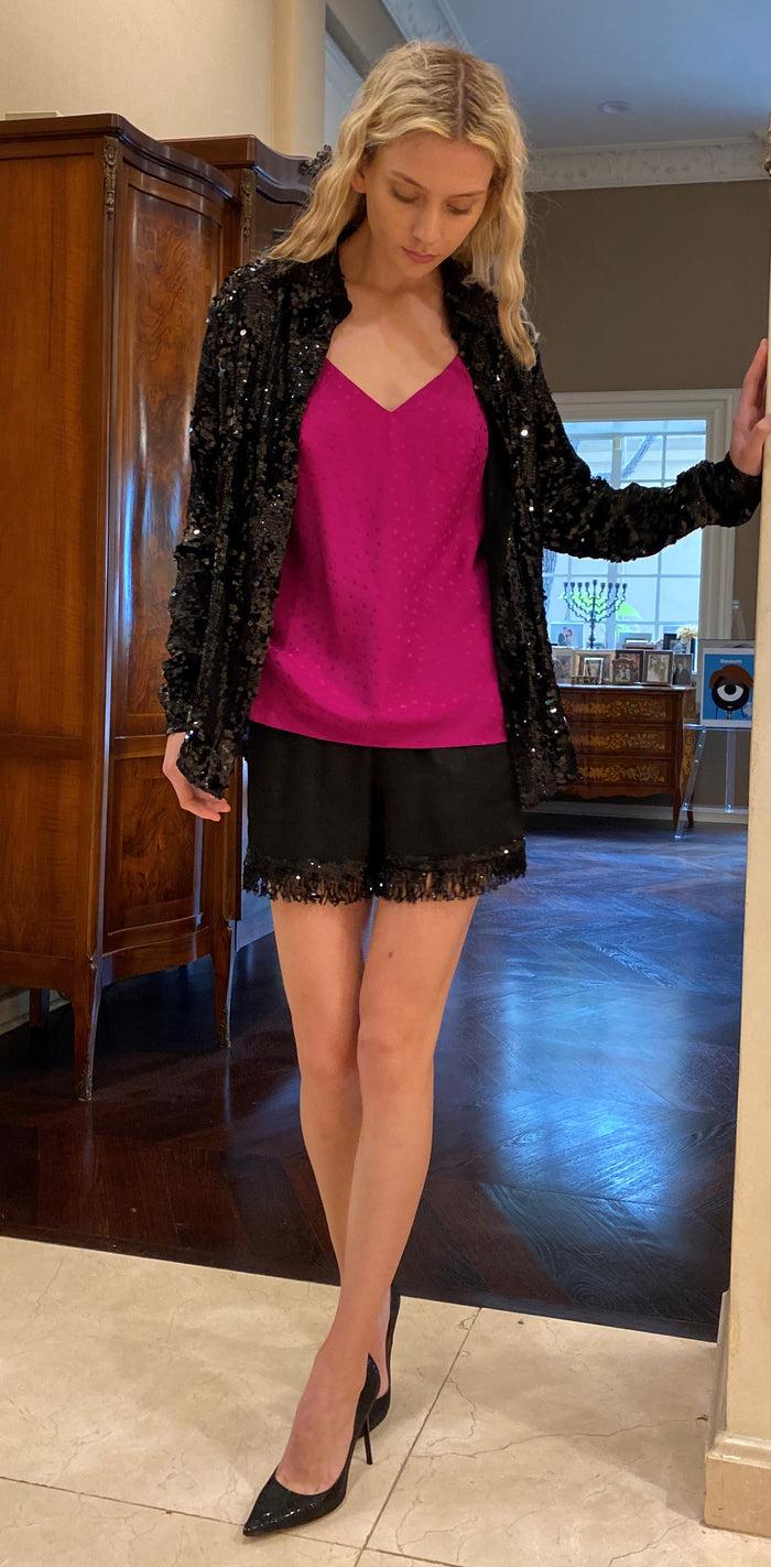 Gold Hawk Now 60% OFF -Sequin Fringe Short