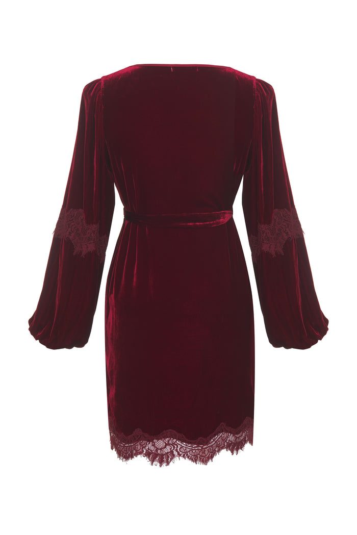 Gold Hawk Now 80% OFF -Velvet A-Line Dress