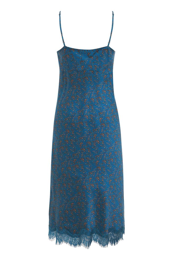 Gold Hawk Porcelain Blue Chloe Printed Dress