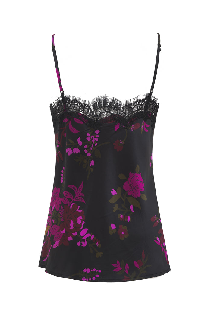 Gold Hawk Printed Claire Cami Fuchsia Holland