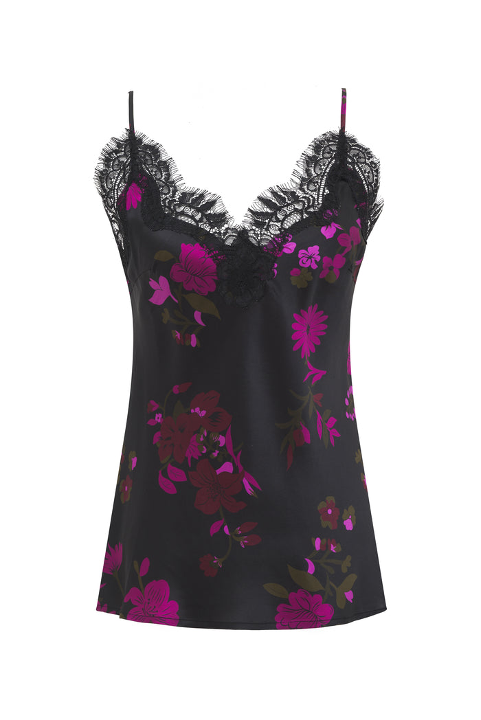 gold hawk Printed Claire Cami Fuchsia Holland