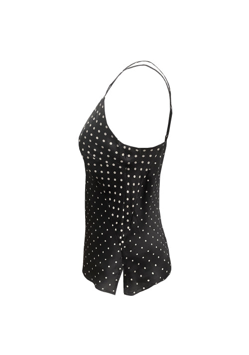 Gold Hawk Printed Mia Cami Black