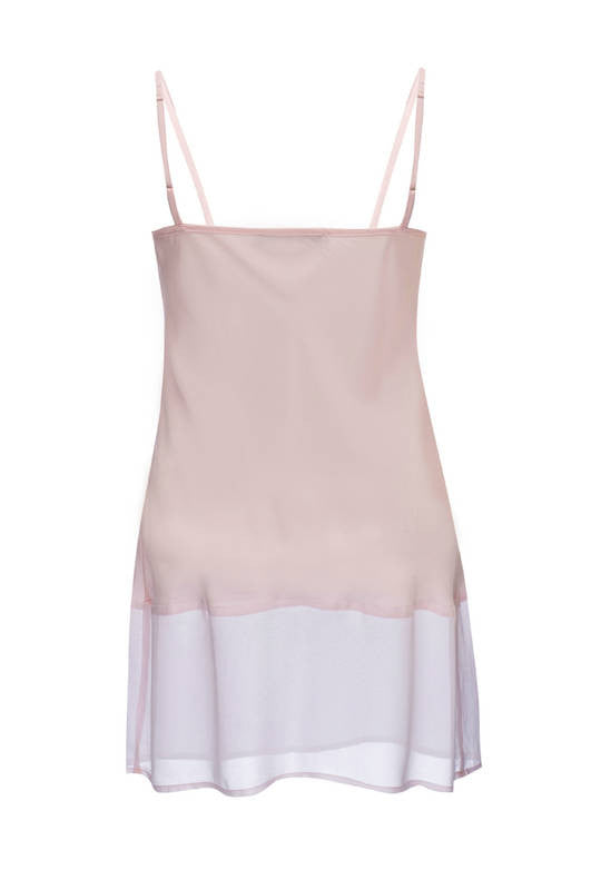 Gold Hawk Sheer Edge Silk Tunic Pink Heavenly