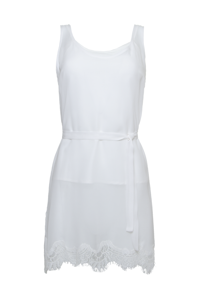 Gold Hawk Sheer Silk Tank Top