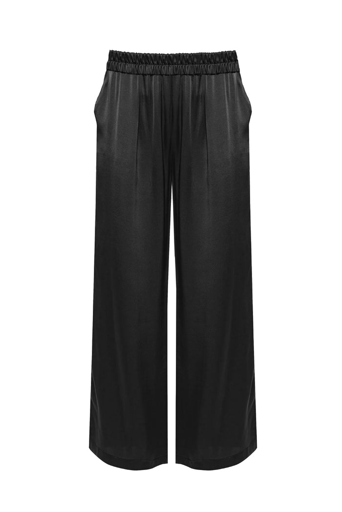 gold hawk Shiny Wide Leg Pant