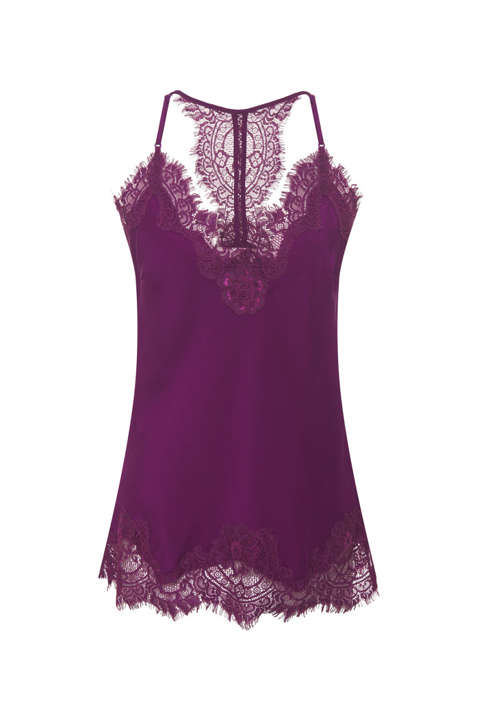 Gold Hawk Silk Lace Razorback Cami