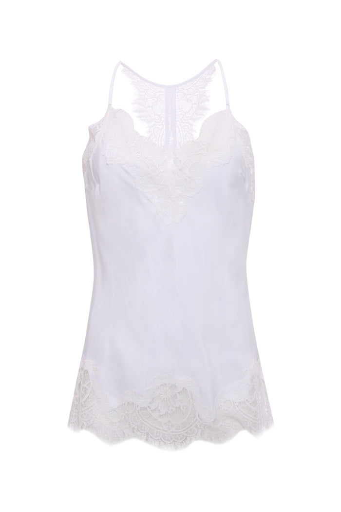 Gold Hawk Silk Lace Razorback Cami