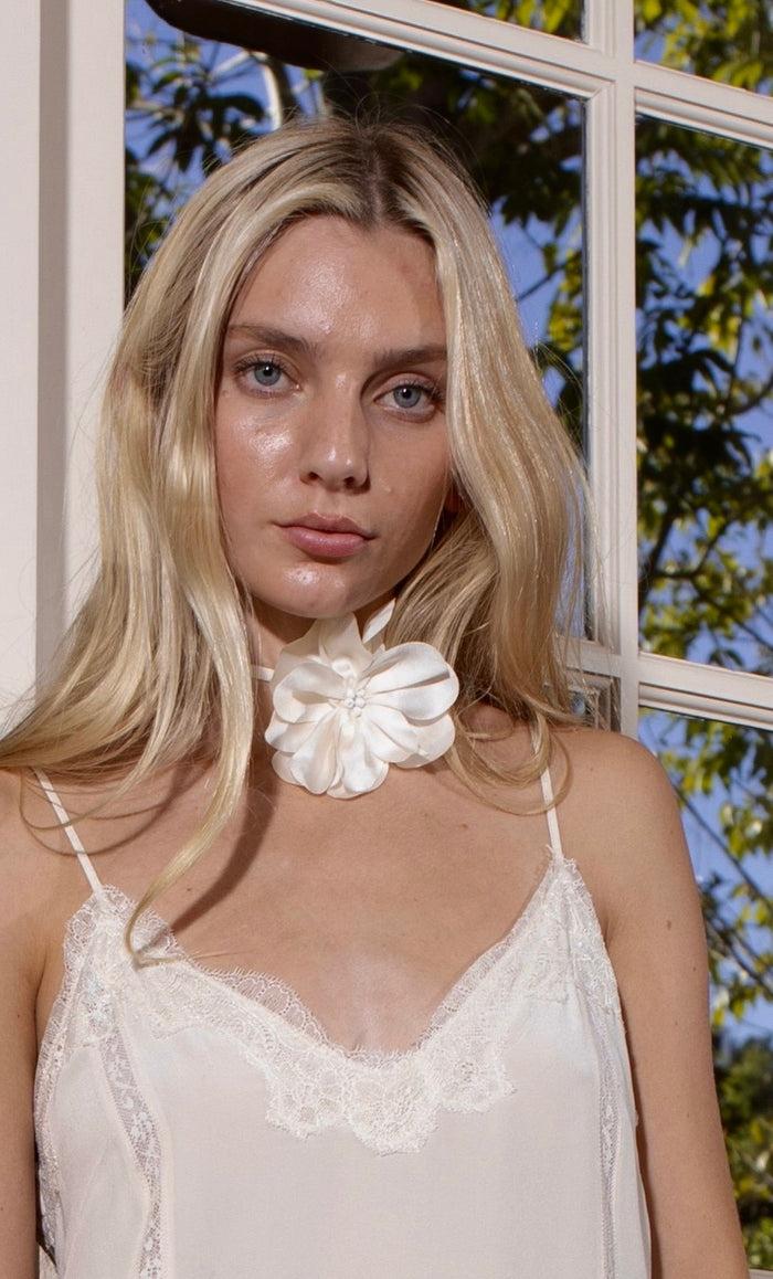 Gold Hawk Silk Rosa Tie Dove