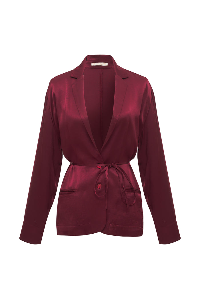 Gold Hawk Silvia Blazer - Red Dalia