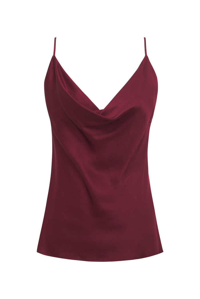 gold hawk Silvia Cowl Cami Dalia Red