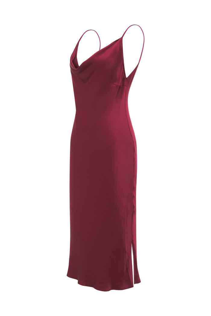 Gold Hawk Silvia Cowl Slip Dress