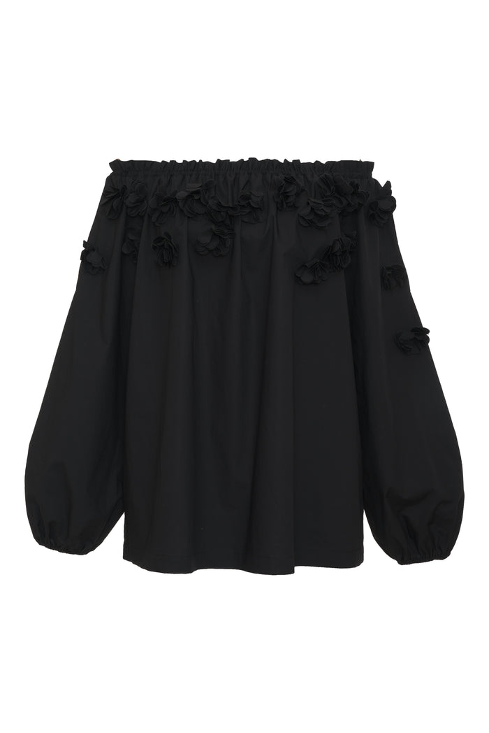 Gold Hawk Sky Charlotte Top Black