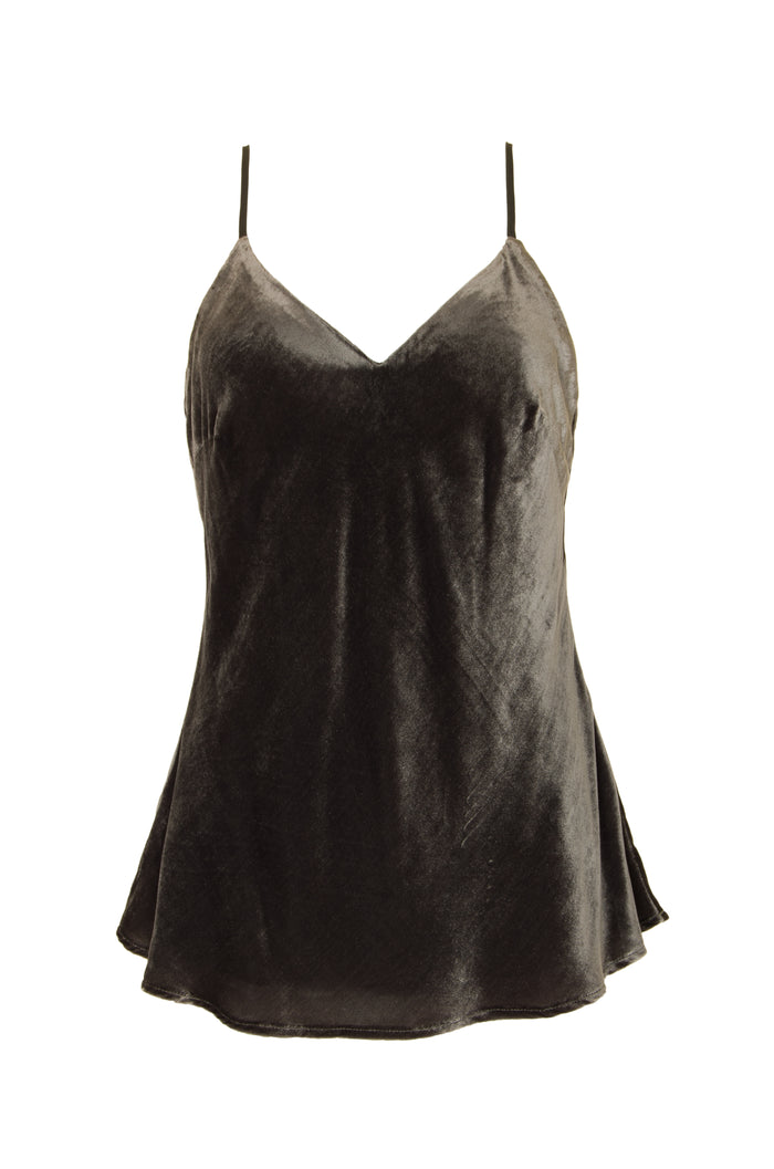 Gold Hawk Solid Velvet Cami