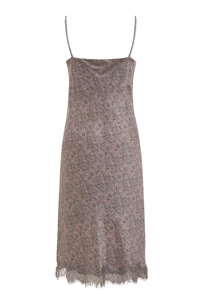 Gold Hawk Taupe Chloe Printed Dress