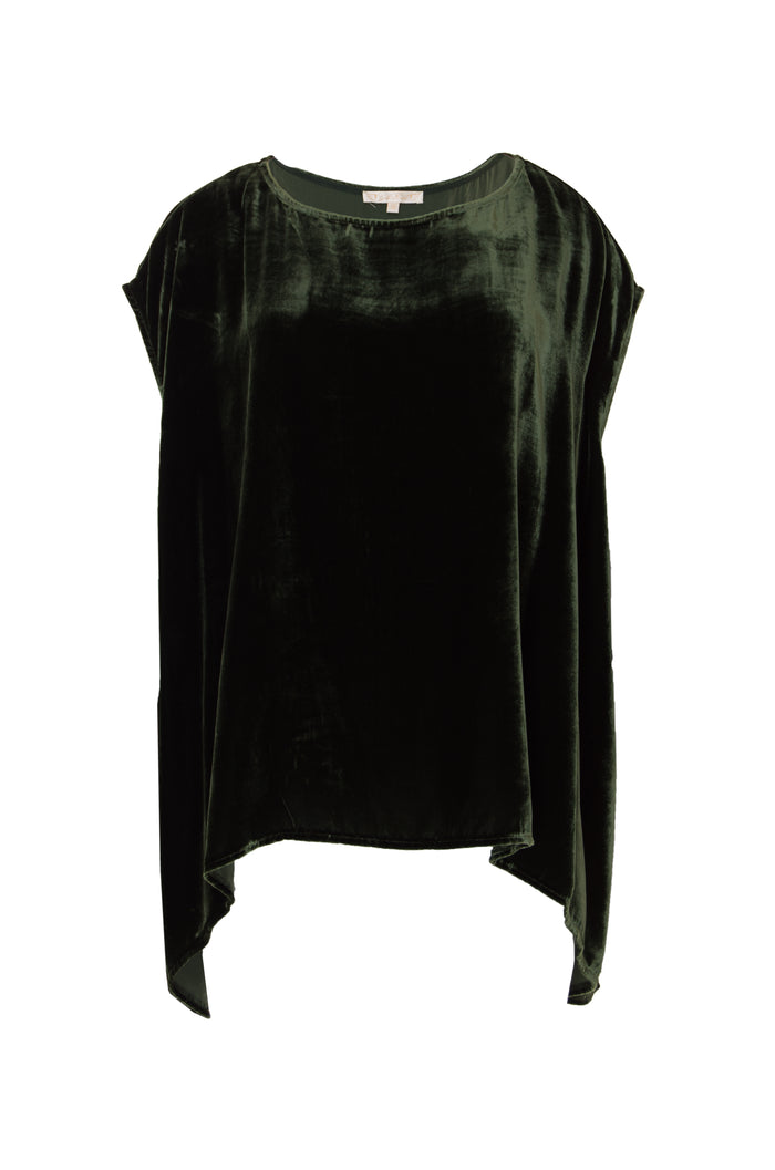 gold hawk Velvet Cape Top