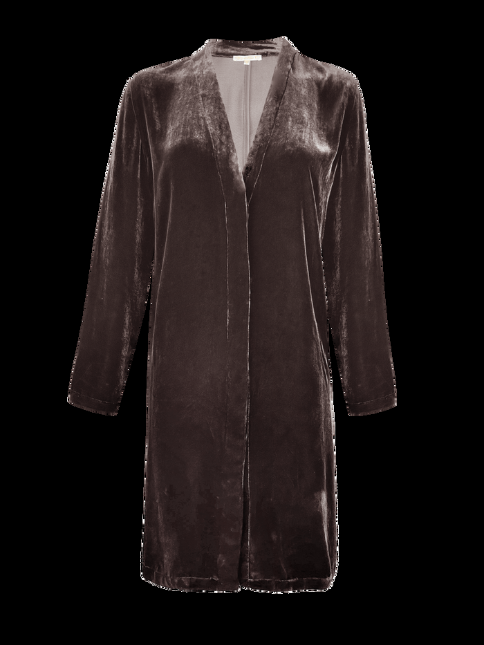 gold hawk Velvet Duster - Fudge