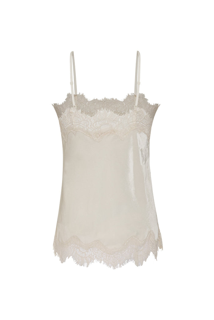 Gold Hawk Velvet Straight Cami Dove