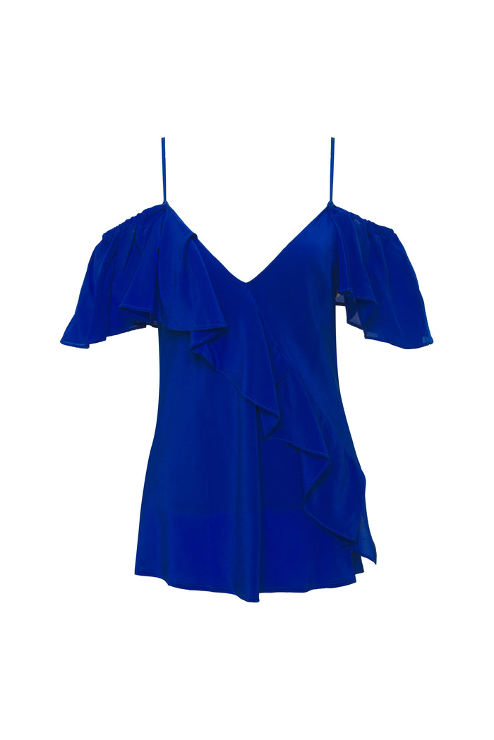 Gold Hawk Victoria Ruffle Cami Georgette