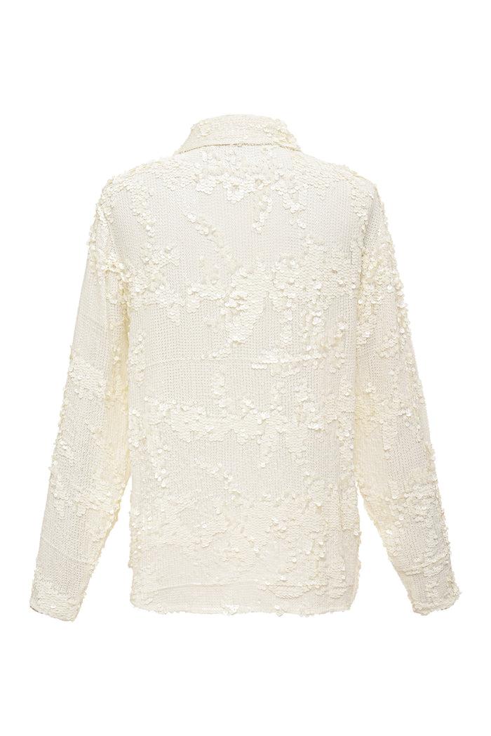 Gold Hawk Now 60% OFF - Lexi Sequin Classic Shirt - Black