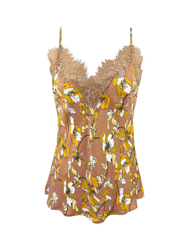 gold hawk Printed Claire Camie - Fall Camel Bouquet Print