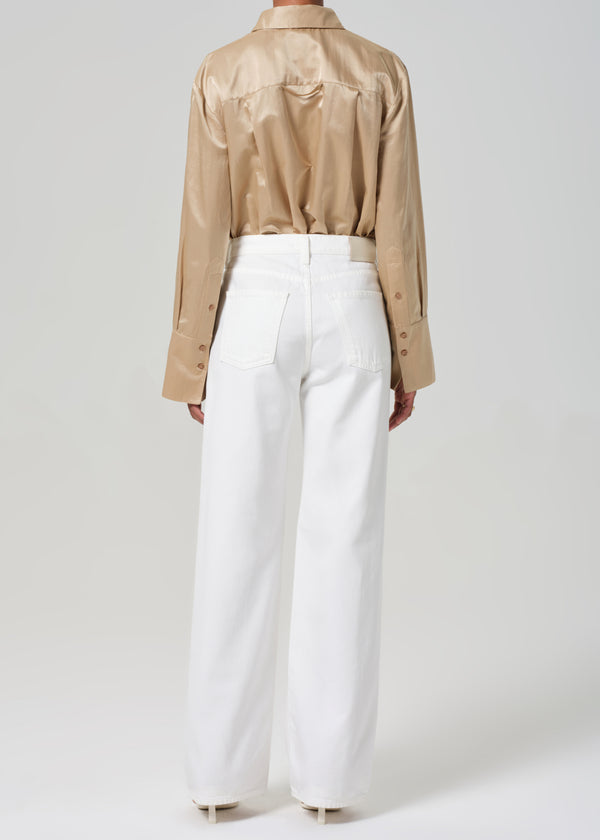 Gold Sign Annina High Rise Wide Leg 30" In Soft White