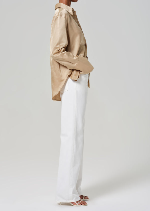 Gold Sign Annina High Rise Wide Leg 30" In Soft White