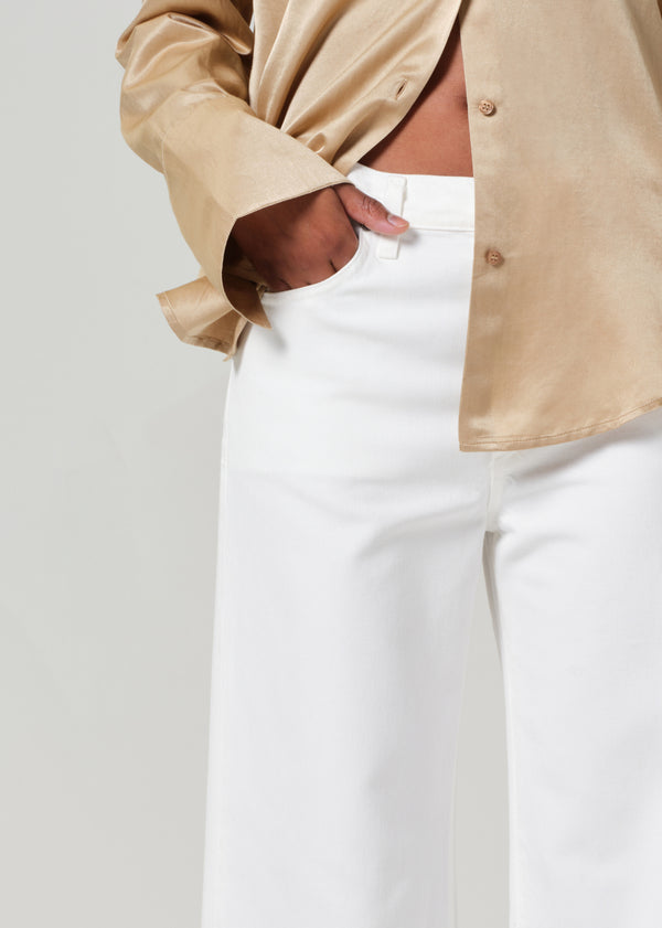 Gold Sign Annina High Rise Wide Leg 30" In Soft White