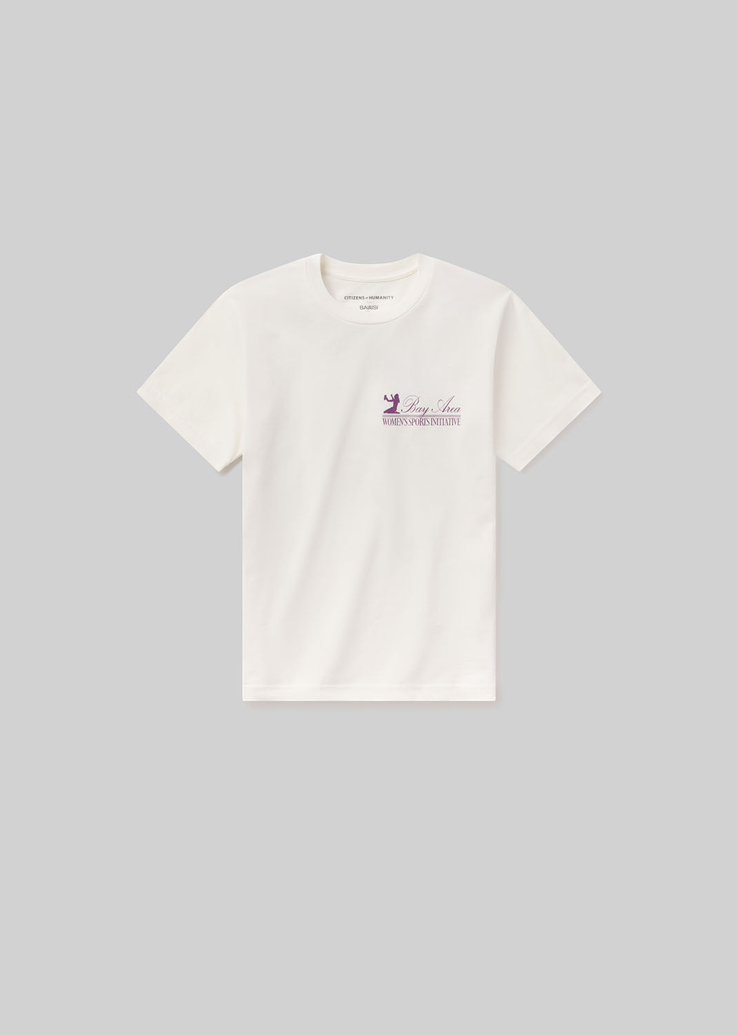 gold sign Bay Area Women's Sports Initiative Tee In Cream