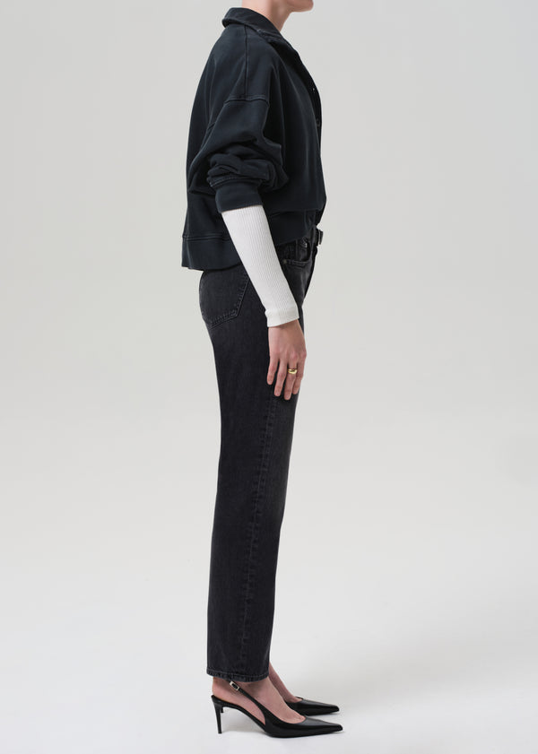 Gold Sign Blaine High Rise Straight In Vintage Black