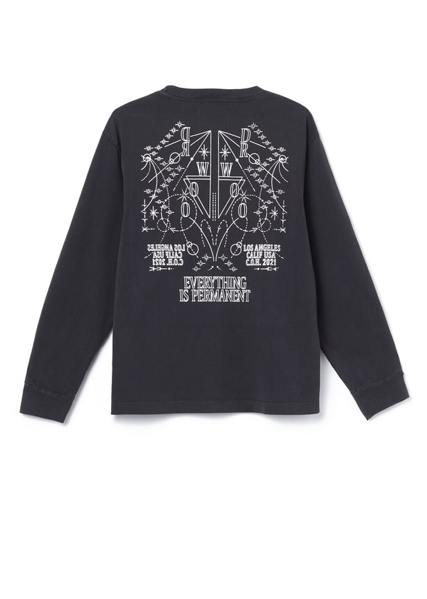 Gold Sign Dr. Woo Unisex Long Sleeve In Vintage Black