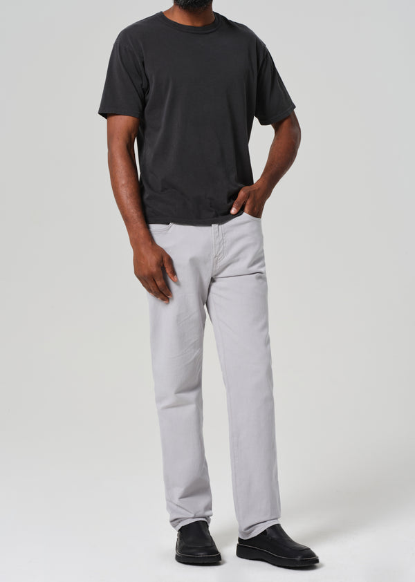 Gold Sign Elijah Relaxed Straight Linen In Hematite