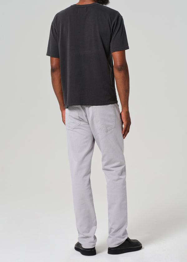 Gold Sign Elijah Relaxed Straight Linen In Hematite