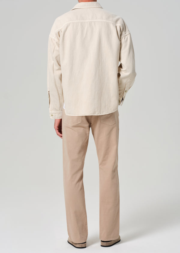 Gold Sign Elijah Relaxed Straight Linen In Reservoir