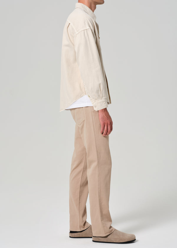 Gold Sign Elijah Relaxed Straight Linen In Reservoir