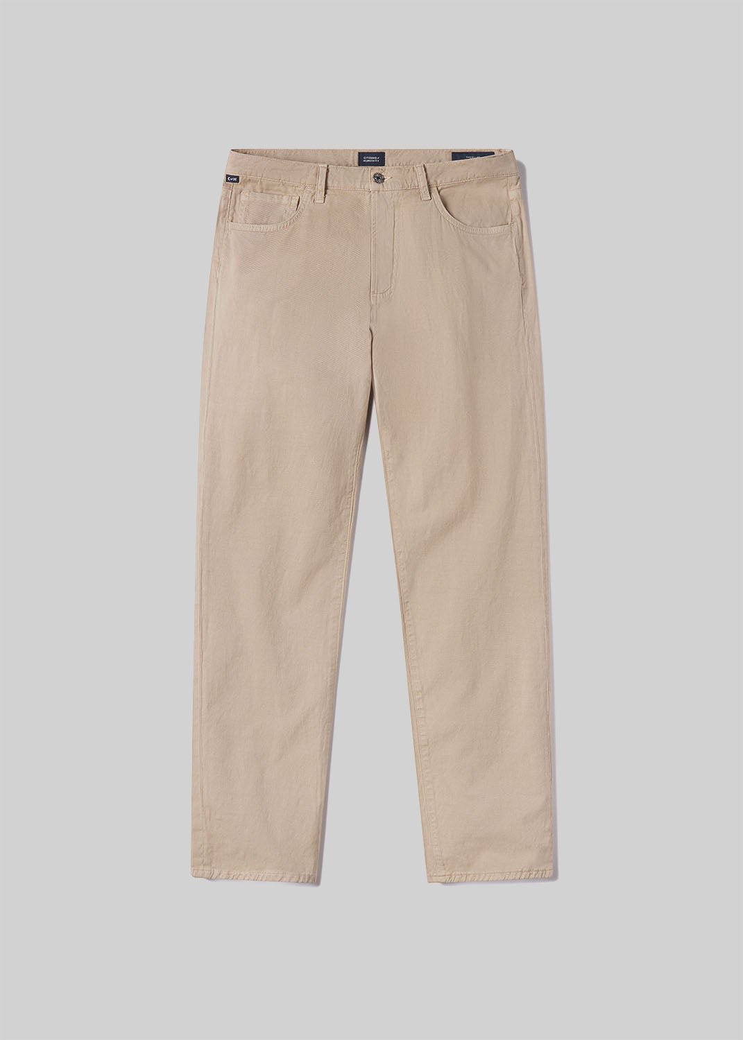 gold sign Elijah Relaxed Straight Linen In Reservoir