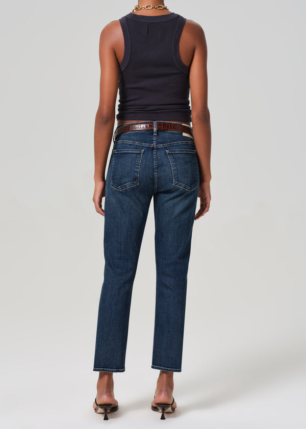 Gold Sign Emerson Mid Rise Relaxed 27" In Blue Ridge