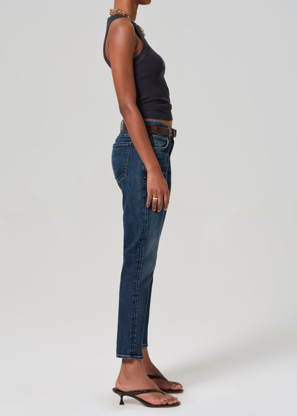 Gold Sign Emerson Mid Rise Relaxed 27" In Blue Ridge