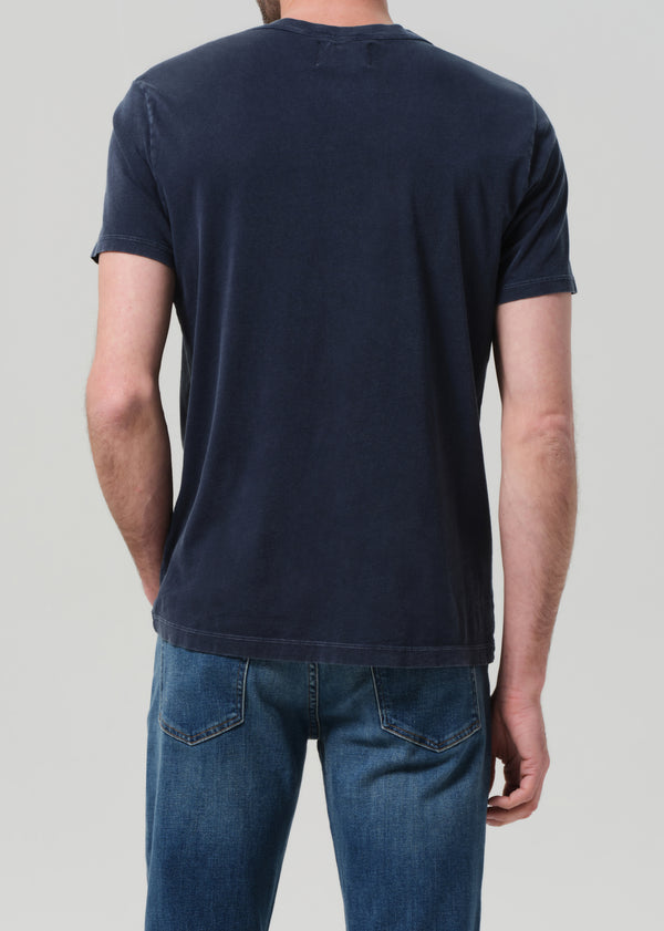 Gold Sign Everyday Short Sleeve Tee In Washed Marine