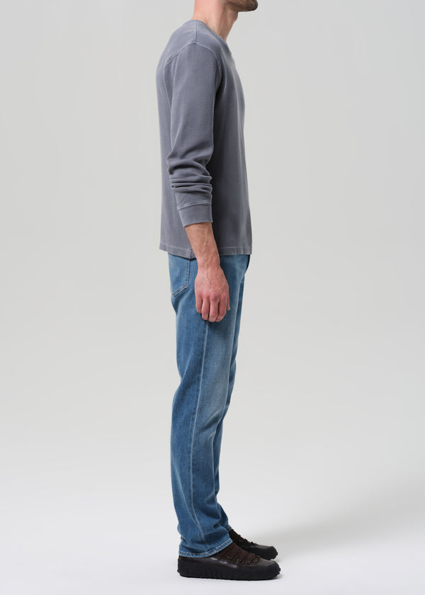 Gold Sign Gage Slim Straight Cashmere Denim In Anders