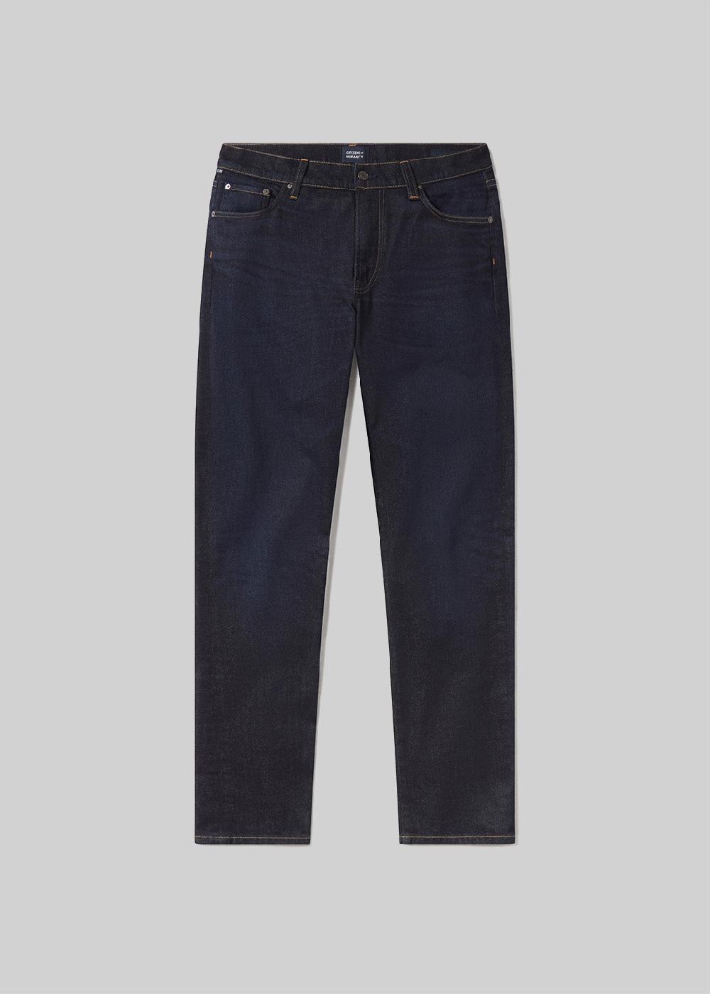 gold sign Gage Slim Straight Cashmere Denim In Falcon