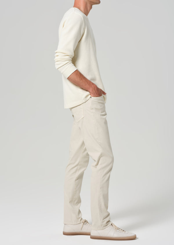 Gold Sign Gage Slim Straight Italian Canvas In Abalone