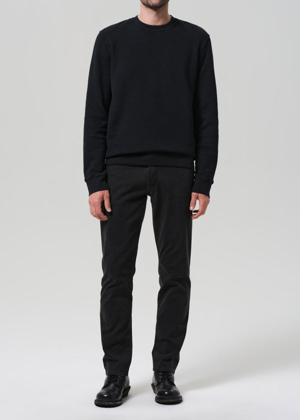 Gold Sign Gage Slim Straight Italian Canvas In Charred Cedar