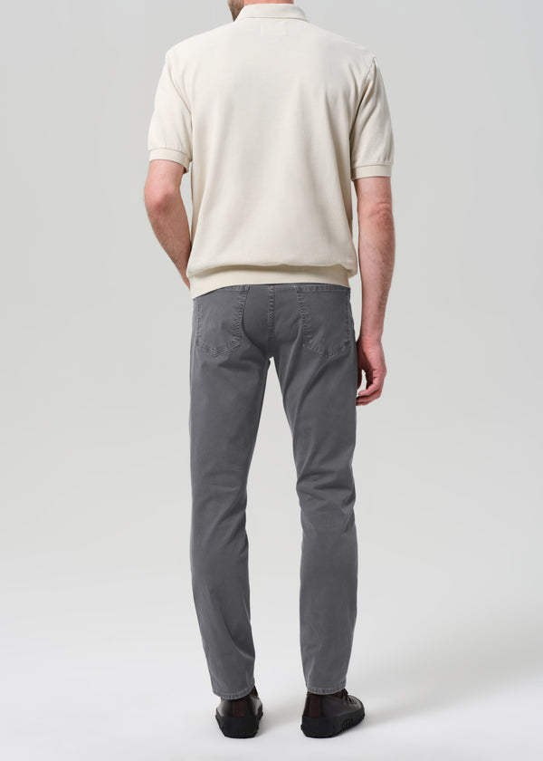 Gold Sign Gage Slim Straight Italian Canvas In Heron Grey